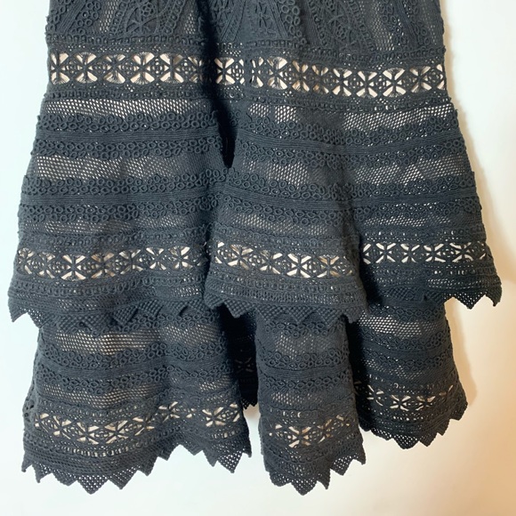 BRAND NEW Alice + Olivia Black Lace flared dress - Picture 11 of 11